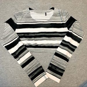 Long-Sleeve Crop Top